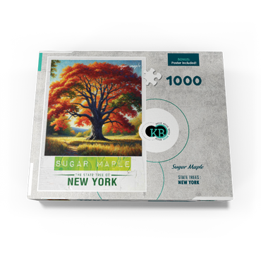 State Trees Series: New York, Sugar Maple 1000 Jigsaw Puzzle box view3