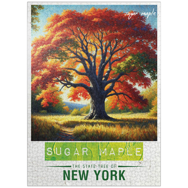 puzzleplate State Trees Series: New York, Sugar Maple 1000 Jigsaw Puzzle