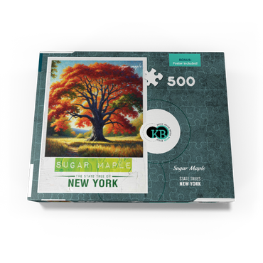 State Trees Series: New York, Sugar Maple 500 Jigsaw Puzzle box view3
