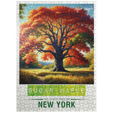 puzzleplate State Trees Series: New York, Sugar Maple 500 Jigsaw Puzzle