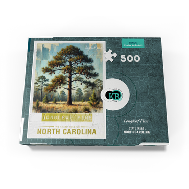 State Trees Series: North Carolina, Longleaf Pine 500 Jigsaw Puzzle box view3