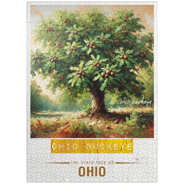 puzzleplate State Trees Series: Ohio, Ohio Buckeye 1000 Jigsaw Puzzle