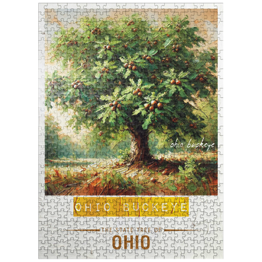 puzzleplate State Trees Series: Ohio, Ohio Buckeye 500 Jigsaw Puzzle