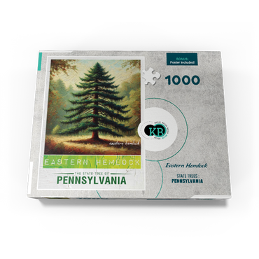 State Trees Series: Pennsylvania, Eastern Hemlock 1000 Jigsaw Puzzle box view3