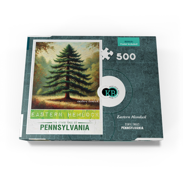 State Trees Series: Pennsylvania, Eastern Hemlock 500 Jigsaw Puzzle box view3