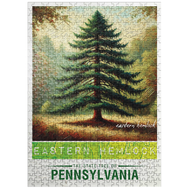 puzzleplate State Trees Series: Pennsylvania, Eastern Hemlock 500 Jigsaw Puzzle