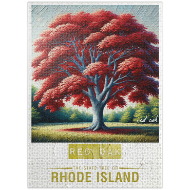 puzzleplate State Trees Series: Rhode Island, Red Maple 1000 Jigsaw Puzzle