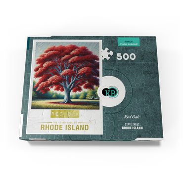 State Trees Series: Rhode Island, Red Maple 500 Jigsaw Puzzle box view3