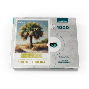 State Trees Series: South Carolina, Sabal Palm 1000 Jigsaw Puzzle box view3