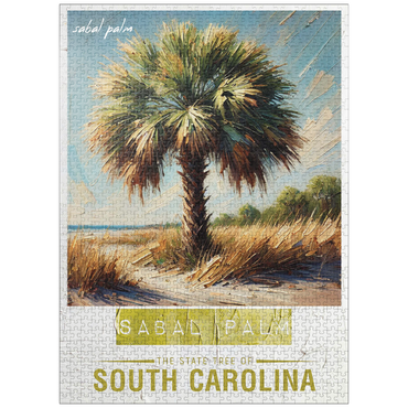puzzleplate State Trees Series: South Carolina, Sabal Palm 1000 Jigsaw Puzzle