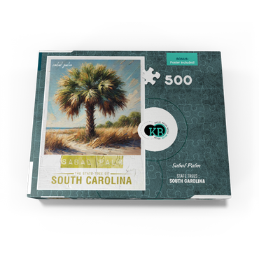 State Trees Series: South Carolina, Sabal Palm 500 Jigsaw Puzzle box view3