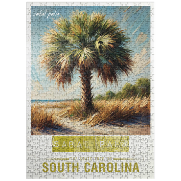 puzzleplate State Trees Series: South Carolina, Sabal Palm 500 Jigsaw Puzzle