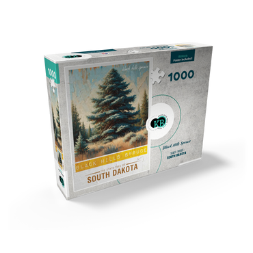 State Trees Series: South Dakota, Black Hills Spruce 1000 Jigsaw Puzzle box view2