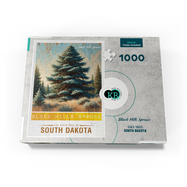 State Trees Series: South Dakota, Black Hills Spruce 1000 Jigsaw Puzzle box view3