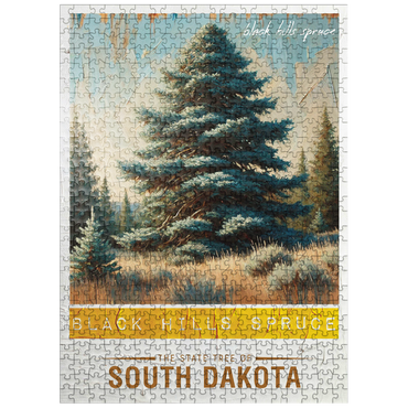 puzzleplate State Trees Series: South Dakota, Black Hills Spruce 500 Jigsaw Puzzle