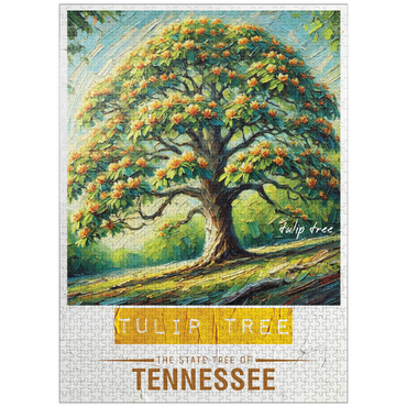 puzzleplate State Trees Series: Tennessee, Tulip Tree 1000 Jigsaw Puzzle