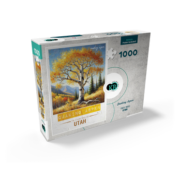State Trees Series: Utah, Quaking Aspen 1000 Jigsaw Puzzle box view2