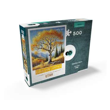 State Trees Series: Utah, Quaking Aspen 500 Jigsaw Puzzle box view2