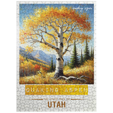 puzzleplate State Trees Series: Utah, Quaking Aspen 500 Jigsaw Puzzle