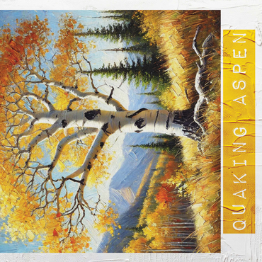 State Trees Series: Utah, Quaking Aspen 500 Jigsaw Puzzle 3D Modell