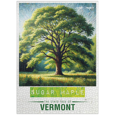 puzzleplate State Trees Series: Vermont, Sugar Maple 1000 Jigsaw Puzzle