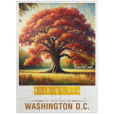puzzleplate State Trees Series: Washington D.C., Scarlet Oak in the Fall 1000 Jigsaw Puzzle
