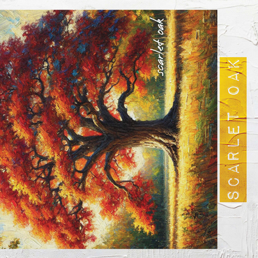 State Trees Series: Washington D.C., Scarlet Oak in the Fall 500 Jigsaw Puzzle 3D Modell