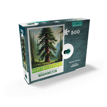 State Trees Series: Washington, Western Hemlock 500 Jigsaw Puzzle box view2