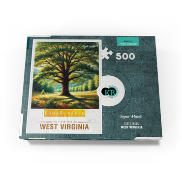 State Trees Series: West Virginia, Sugar Maple Tree 500 Jigsaw Puzzle box view3