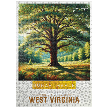 puzzleplate State Trees Series: West Virginia, Sugar Maple Tree 500 Jigsaw Puzzle