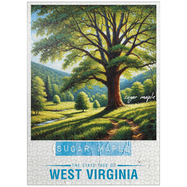 puzzleplate State Trees Series: West Virginia, Sugar Maple 1000 Jigsaw Puzzle