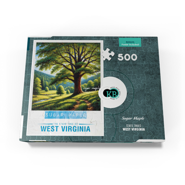 State Trees Series: West Virginia, Sugar Maple 500 Jigsaw Puzzle box view3
