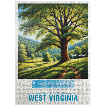puzzleplate State Trees Series: West Virginia, Sugar Maple 500 Jigsaw Puzzle