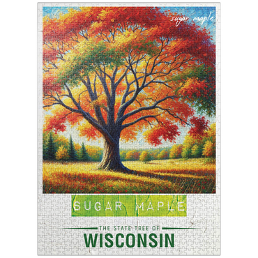 puzzleplate State Trees Series: Wisconsin, Sugar Maple 1000 Jigsaw Puzzle