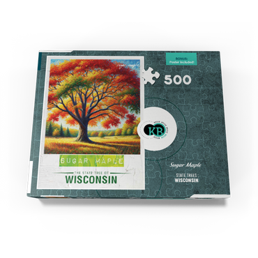 State Trees Series: Wisconsin, Sugar Maple 500 Jigsaw Puzzle box view3