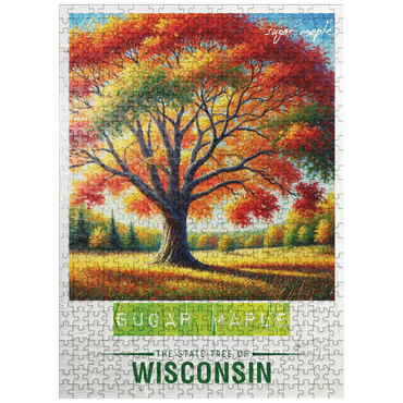 puzzleplate State Trees Series: Wisconsin, Sugar Maple 500 Jigsaw Puzzle