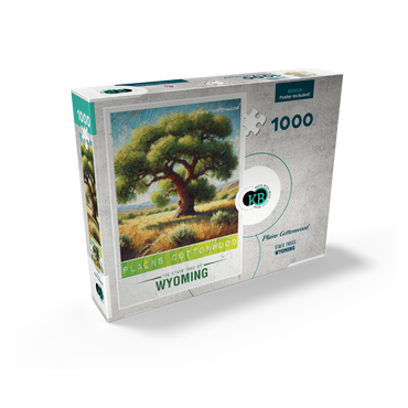 State Trees Series: Wyoming, Plains Cottonwood 1000 Jigsaw Puzzle box view2