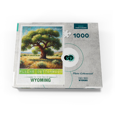 State Trees Series: Wyoming, Plains Cottonwood 1000 Jigsaw Puzzle box view3
