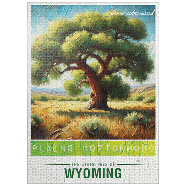 puzzleplate State Trees Series: Wyoming, Plains Cottonwood 1000 Jigsaw Puzzle