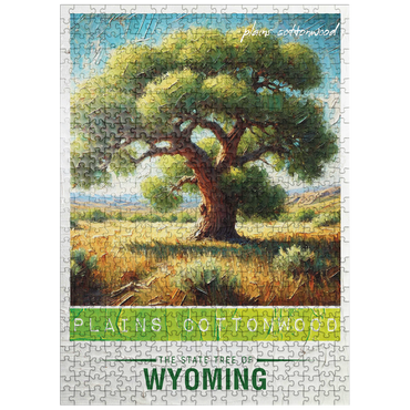 puzzleplate State Trees Series: Wyoming, Plains Cottonwood 500 Jigsaw Puzzle