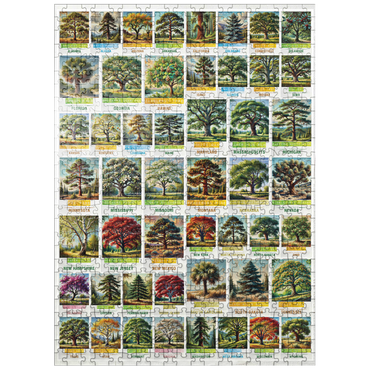 puzzleplate Collage: 50 State Trees Poster, vol.1 500 Jigsaw Puzzle