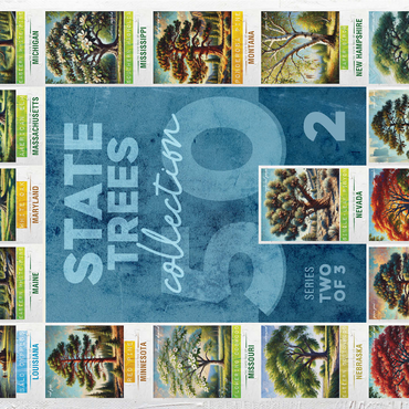 State Trees Series: 50 State Trees Collage, Part 2 of 3 1000 Jigsaw Puzzle 3D Modell