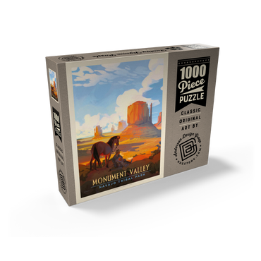 Monument Valley Navajo Tribal Park: Magical Moment, Vintage Poster 1000 Jigsaw Puzzle box view2