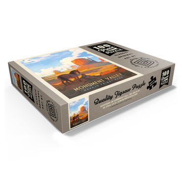 Monument Valley Navajo Tribal Park: Magical Moment, Vintage Poster 100 Jigsaw Puzzle box view1