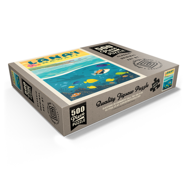 Hawaii: Lānaʻi (Tropical Fish), Vintage Poster 500 Jigsaw Puzzle box view1