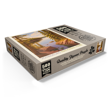 Voyageurs National Park: Quiet Cove, Vintage Poster 500 Jigsaw Puzzle box view1