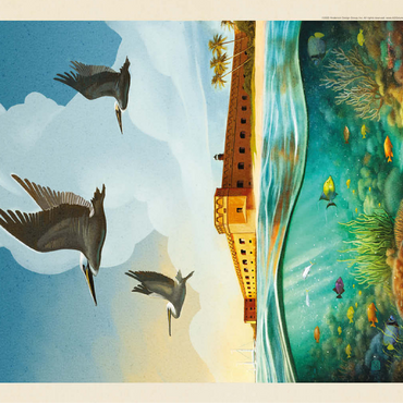 Dry Tortugas National Park: Reef View 100 Jigsaw Puzzle 3D Modell