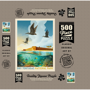 Dry Tortugas National Park: Reef View 500 Jigsaw Puzzle box 3D Modell