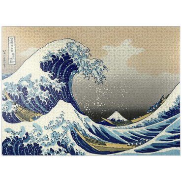puzzleplate The Great Wave off Kanagawa, Katsushika Hokusai - Iconic Japanese Art 1000 Jigsaw Puzzle