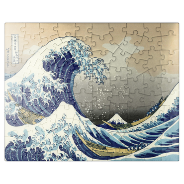 puzzleplate The Great Wave off Kanagawa, Katsushika Hokusai - Iconic Japanese Art 100 Jigsaw Puzzle